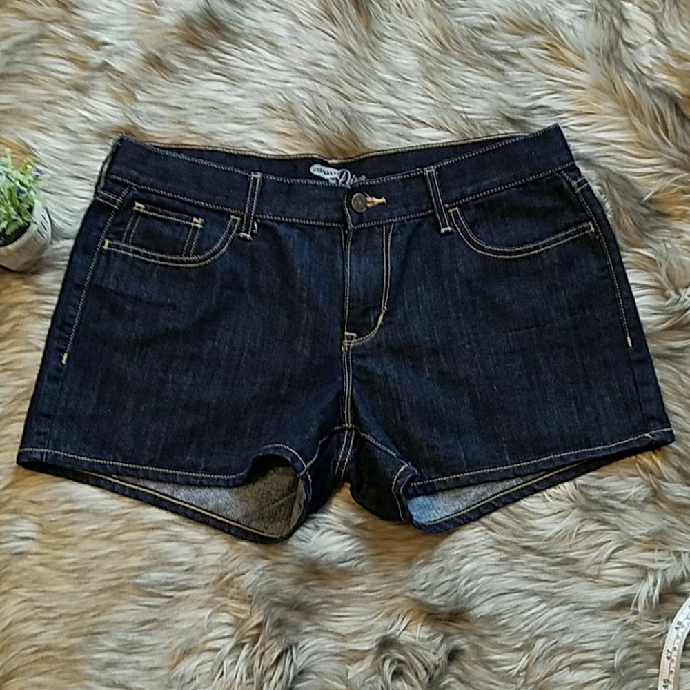 Old Navy dark wash jeans shorts